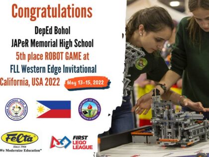 Philippine Robotics National Team won Top 5 in Robot Game @FLL Western Edge Southern California USA Invitational 2022