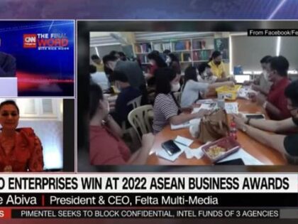 FELTA President/CEO Mylene Abiva interviewed by Senior News Anchor Rico Hizon for CNN Philippines “The Final Word”