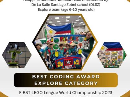 Philippine Robotics National Team won Best Coding Award in FLL World Championship USA