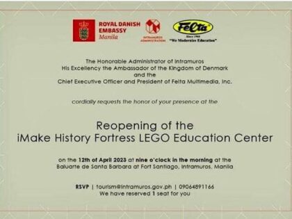 Reopening of iMake History Fortress, Fort Santiago, Intramuros
