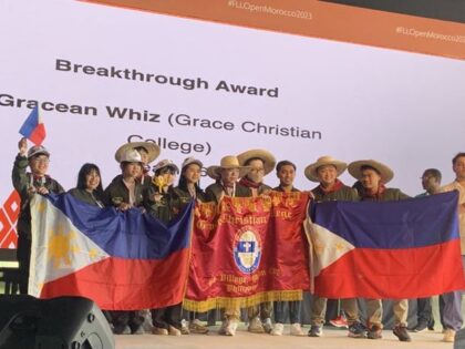 Philippine Robotics National Team won 1st Place Breakthrough Award in FLL European MOROCCO Open